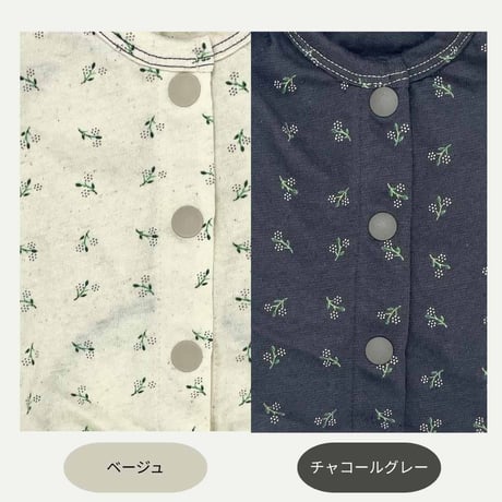 SHUBEANSオリジナル 小花柄バックオープントップス