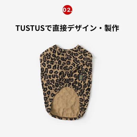 TUSTUSオリジナル レオパード柄 Tシャツ