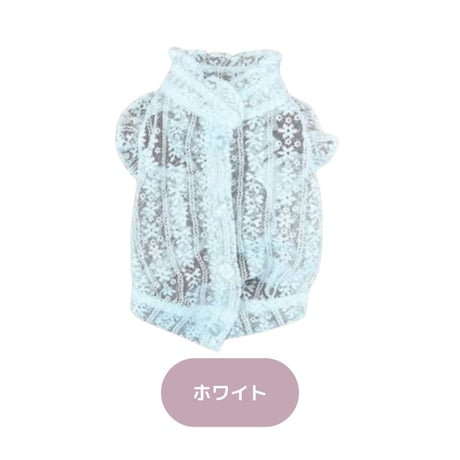 背中開きレースブラウス