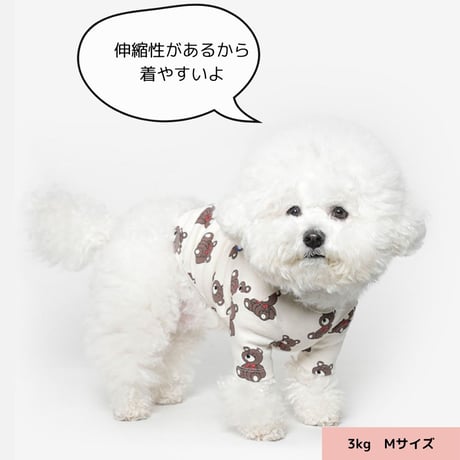 TUSTUS オリジナル  TOYBEARアイボリーTシャツ