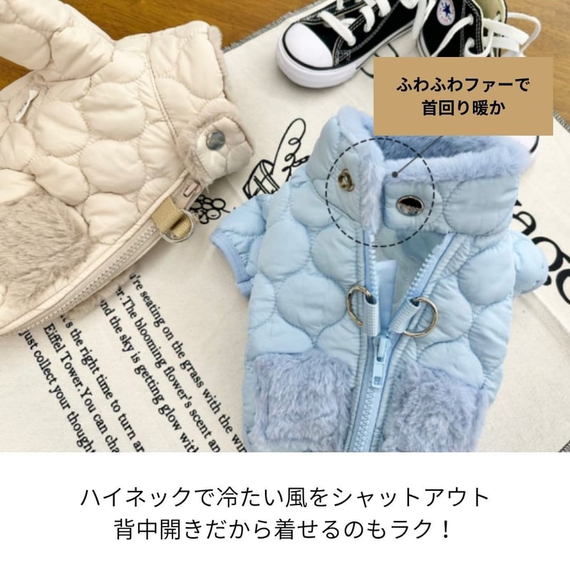 バックオープン ファーポケ アウター | shubeans_petstyle STORE