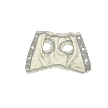 シルエットワンちゃん柄バックオープントップス