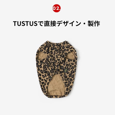 TUSTUSオリジナル レオパード柄タンクトップ