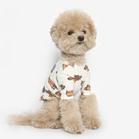 TUSTUSホットドッグプリント Tシャツ