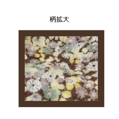コットンキルト小花柄背中開きベスト