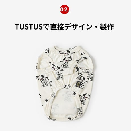 TUSTUSオリジナル ダルメシアン柄タンクトップ