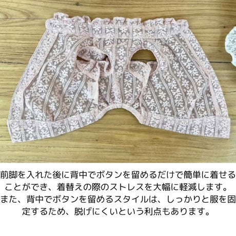 背中開きレースブラウス