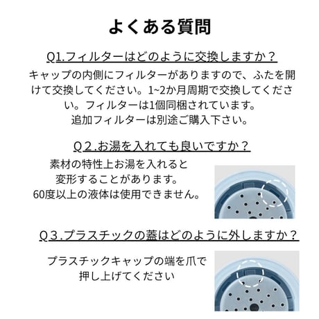 likalika　ポータブルリターンウォーターボトル交換用フィルター