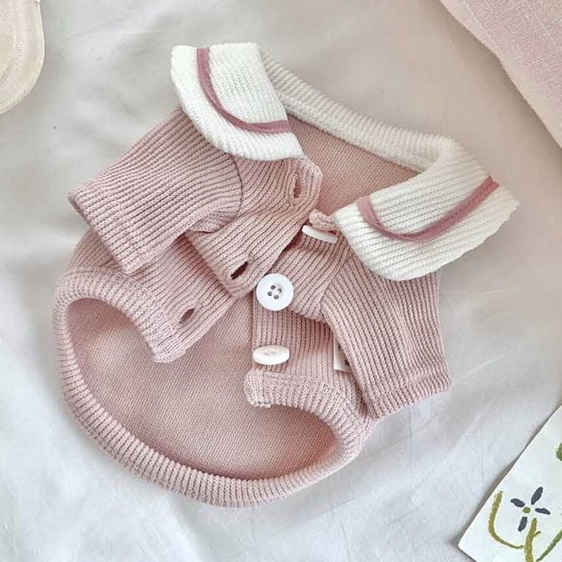 パンケーキニットセーラージャケット | shubeans_petstyle STORE 