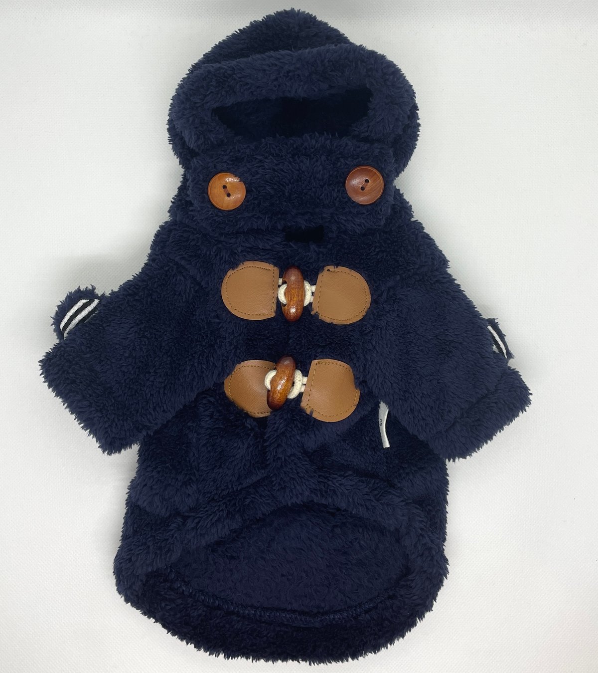 AZU 様　確認用　犬服 ダッフルコート　フリース素材 青色 AZU 様確認用犬服 ダッフルコートフリース素材 青色