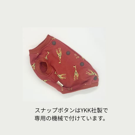 SHUBEABNオリジナル キリンプリントバックオープントップス