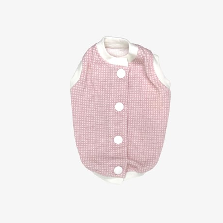 【新作5%OFF】SHUBEANSオリジナル　背中開きパステルギンガム トップス