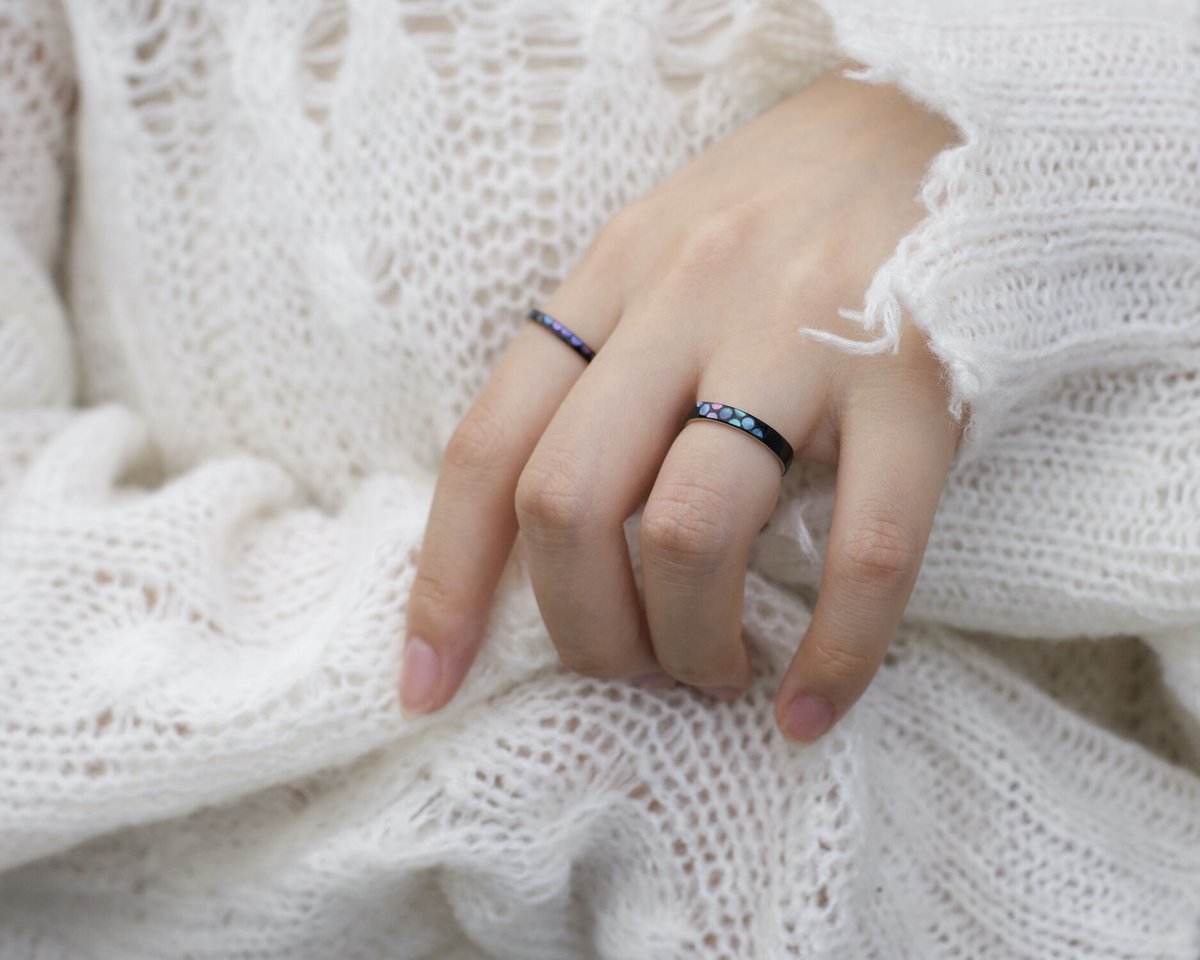 螺鈿Ring/3mm〔12000612〕 | sae nakai