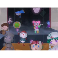 しおり4枚セットB（つぎはぎの顔）