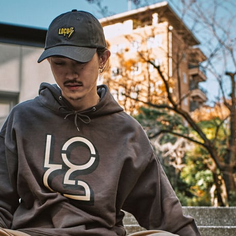 ＜LOCUS＞ Thunder pattern CAP（Vintage Black）