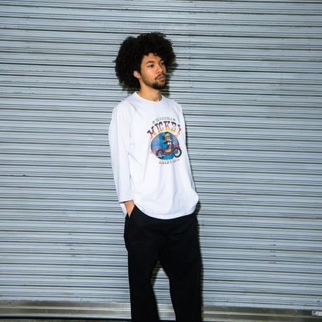 Mickey Collection / Raglan Sleeve T-shirt （White / Steam）