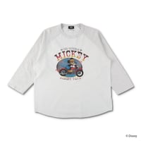 Mickey Collection / Raglan Sleeve T-shirt （White / Steam）