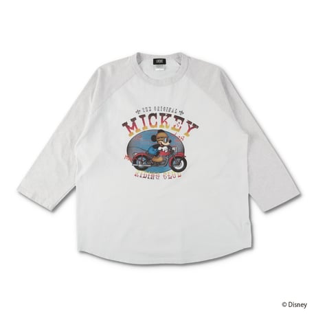 Mickey Collection / Raglan Sleeve T-shirt （White / Steam）