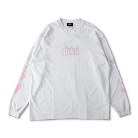 Fire Pattern L/S Tee （White）