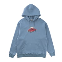 ＜LOCUS＞ Car graphic HOODIE（ Dull Blue）
