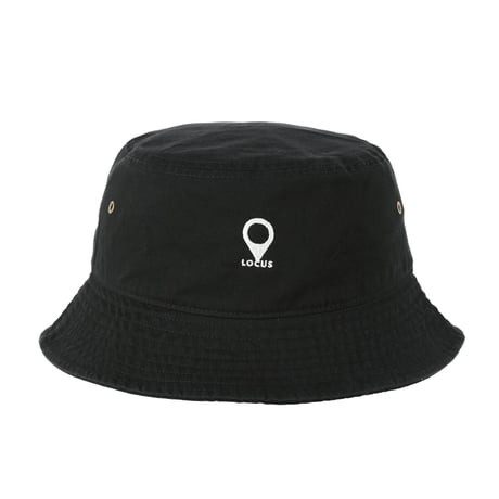 LOCUS Pinmark logo Bucket Hat （Black）