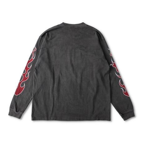 Fire Pattern L/S Tee （Smokey Black）