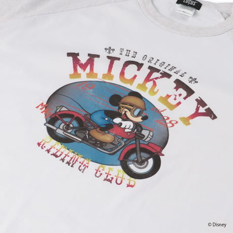 Mickey Collection / Raglan Sleeve T-shirt （White / Steam）