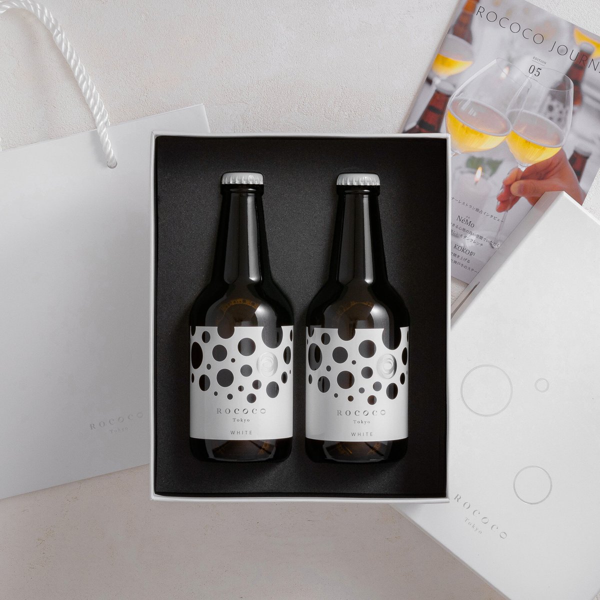 Chococoページ ROCOCO Tokyo WHITE Gift Box (2 Bottles) Paper