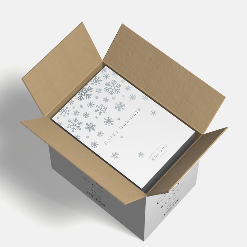 ROCOCO Tokyo WHITE Gift Box (2 Bottles) Wood B