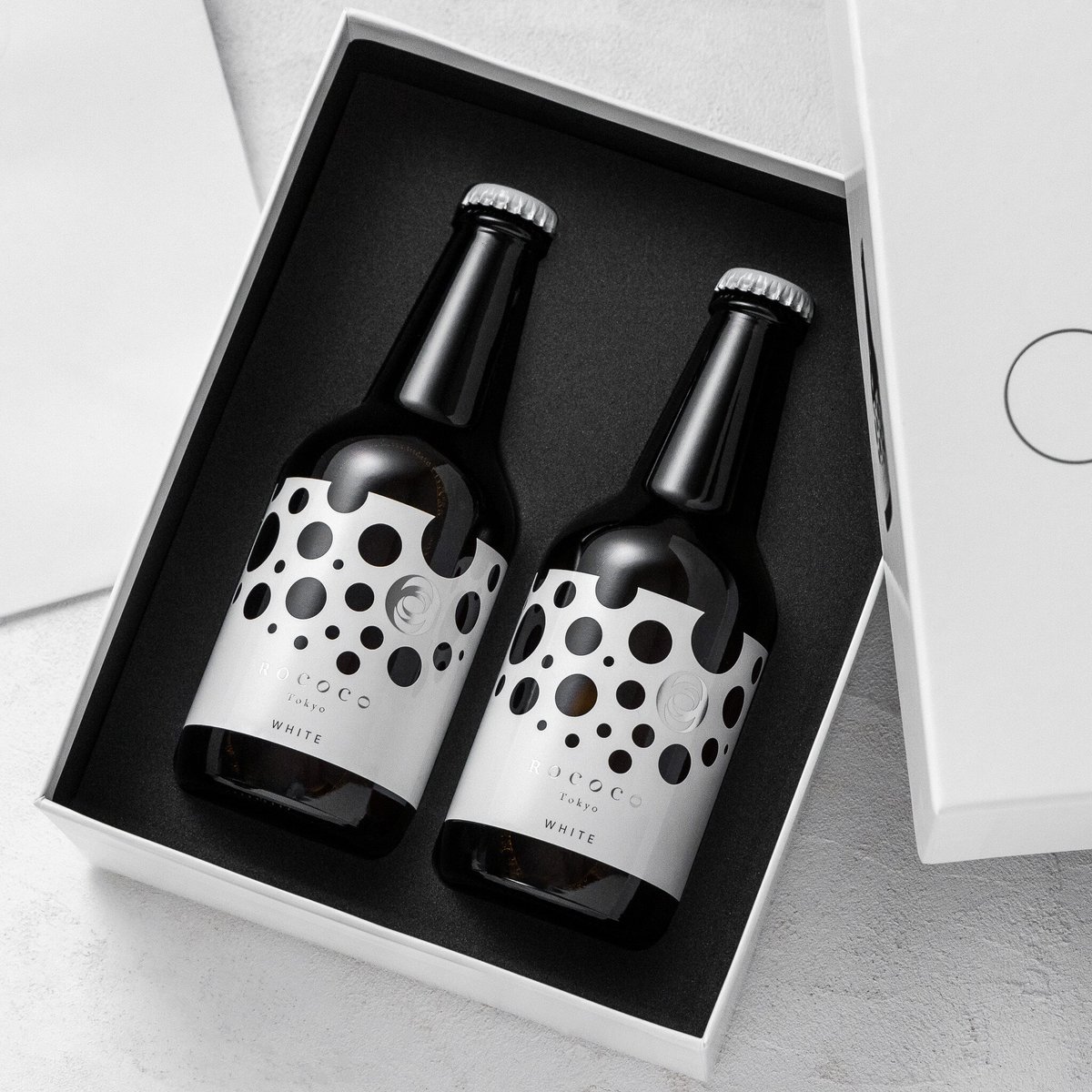 ROCOCO Tokyo WHITE Gift Box (2 Bottles) Paper