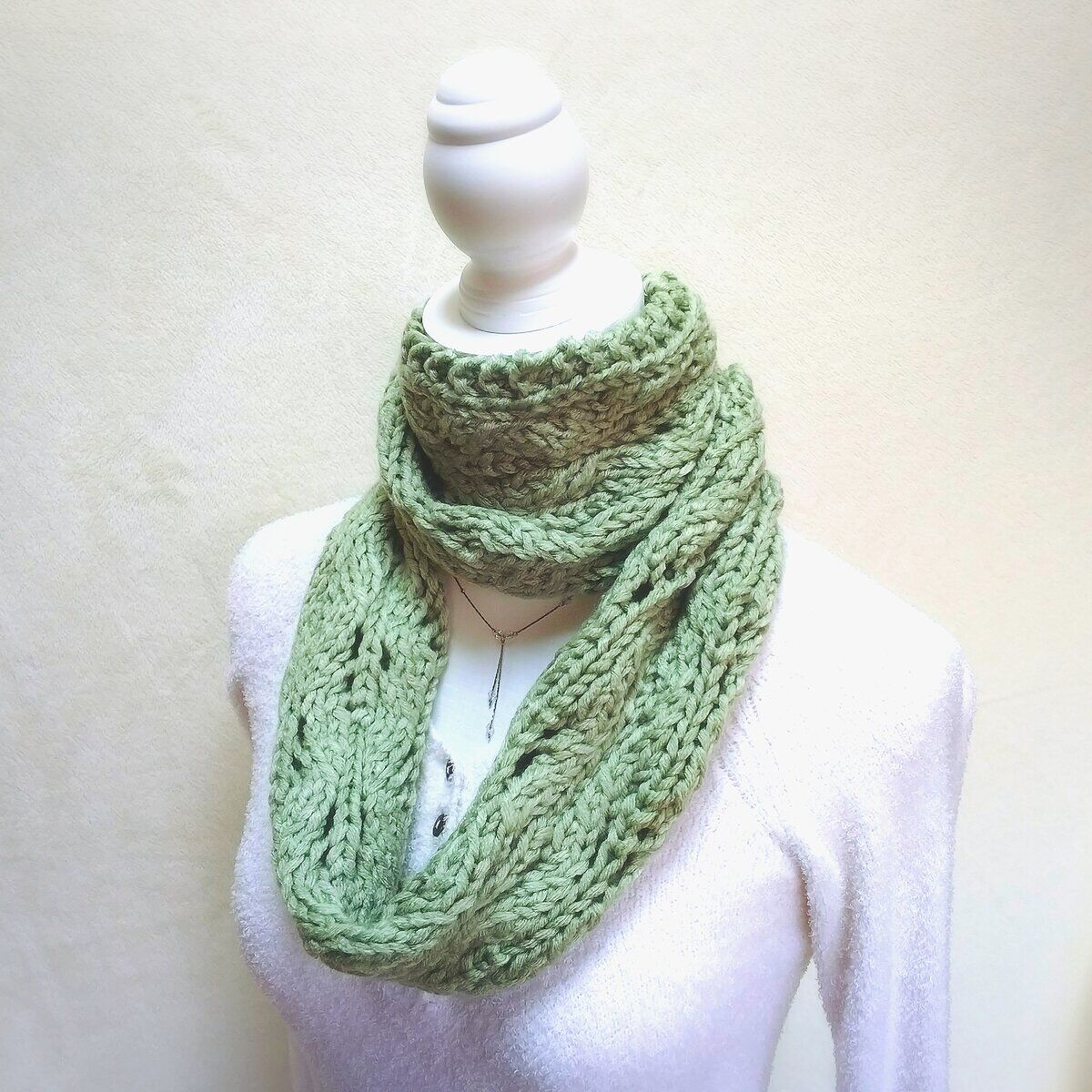 hazama ハザマ無知へと達するレーススヌード (turquoise)