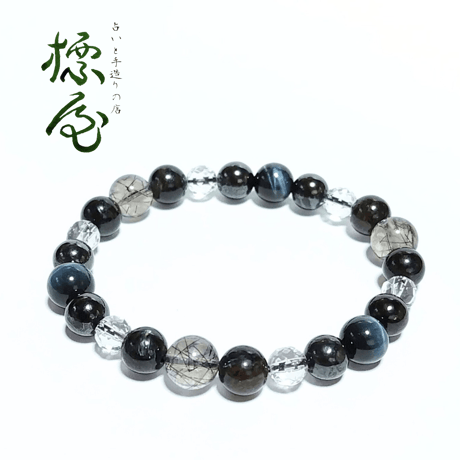 ☆ホークスアイ＆タイガーアイ ロザリオ☆ ~Hawks & Tiger Eye~ 人気 商品 通販ハンドメイド・手芸 - ☆ホークスアイ＆タイガー