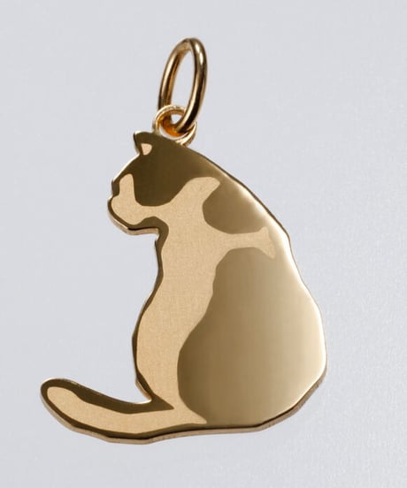 K10YGお座り猫ネックレス