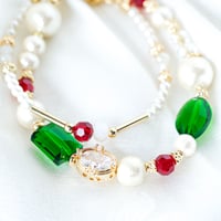 レトロ喫茶メロンソーダ｜重ね付けブレスレット