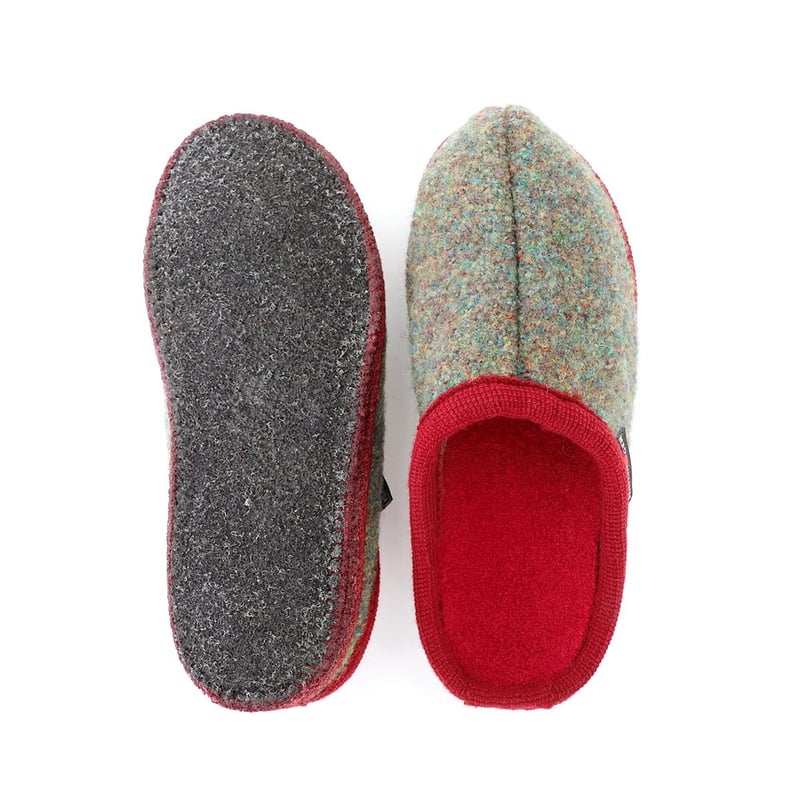 HAFLINGERウールスリッパ 6340【モスグリーン】 | humming bird横浜