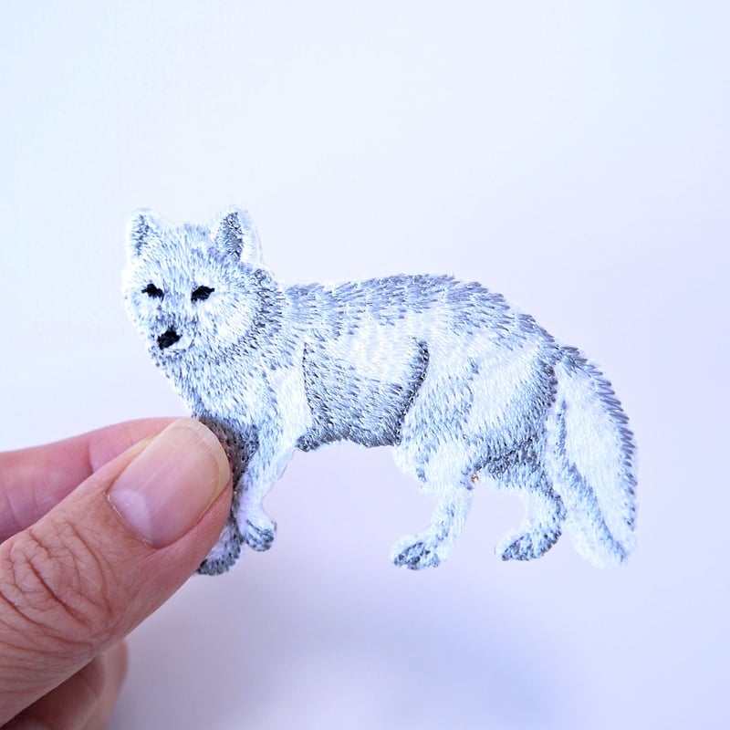 アイロンワッペン【北極キツネ 狐】アメリカ | humming bird横浜