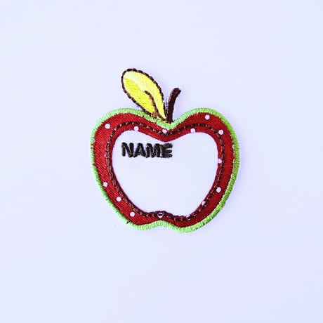 アイロンワッペン【りんご ネームタグ Apple】オーストラリア