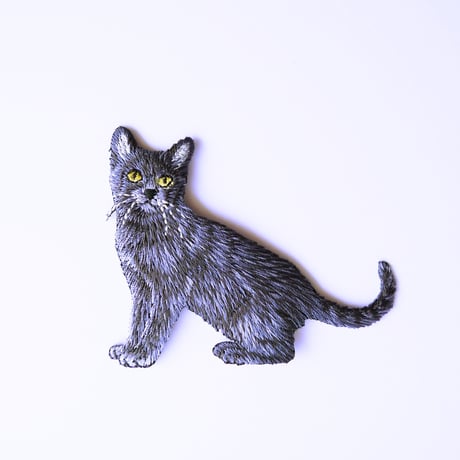 アイロンワッペン【黒猫 Cat】アメリカ
