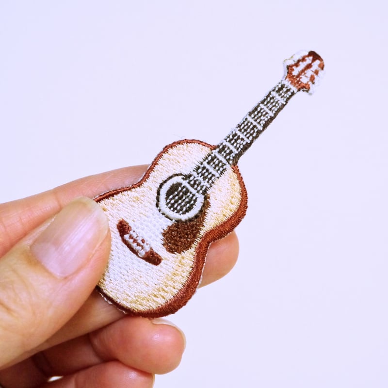アイロンワッペン【アコースティックギター guitar】アメリカ