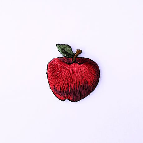 アイロンワッペン【りんご 林檎 Apple】アメリカ