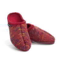 (取寄) ハフリンガー GZ Haflinger Haflinger GZ Rosewood HAFLINGER甲高幅広コルクソールスリッパ 7110【レッド】 | humming bi