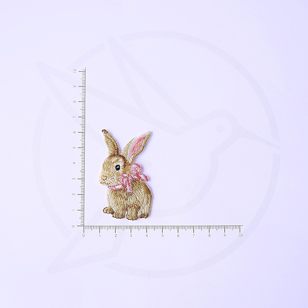 アイロンワッペン【うさぎ リボン Rabbit】アメリカ | humming bird