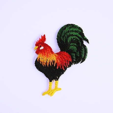 アイロンワッペン【ニワトリ 鶏 chicken】アメリカ