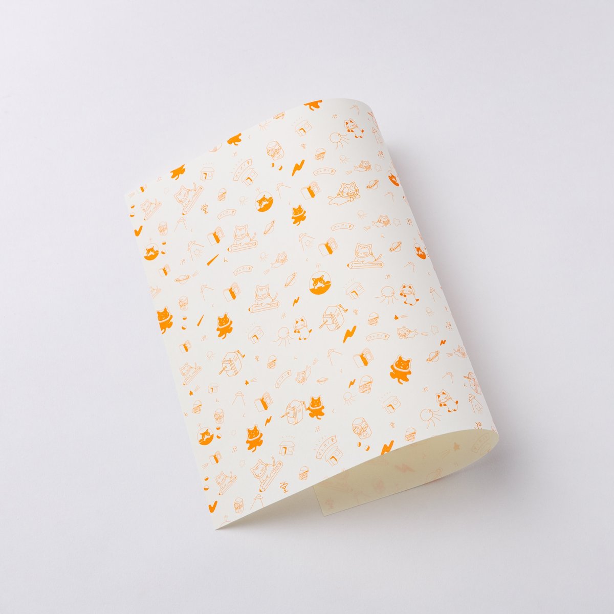 ぷんぷく堂/アップサイクル【オレンジ/ネオンカラーA4デザイン