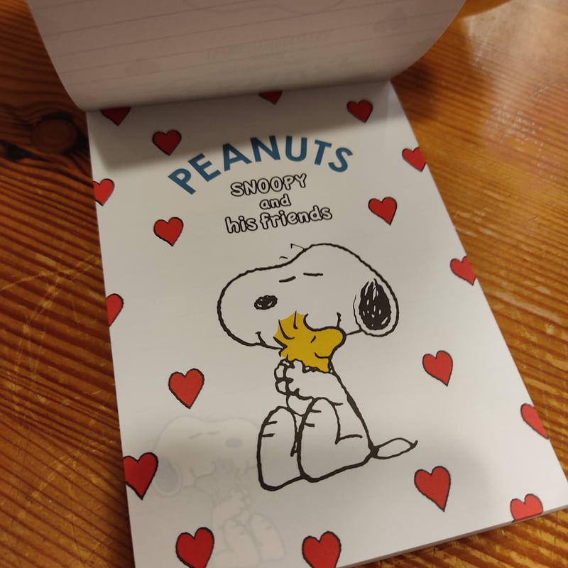 スヌーピーメモパッド（ホワイト） PS21-2 スクエア | ぷんぷく堂