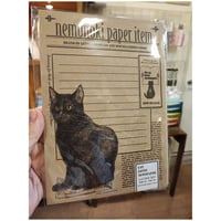 黒猫ロックレターセット　nemunoki paper item
