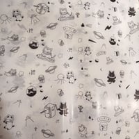 【ぷんぷく堂】『５ニャンズの宇宙旅行』包装紙　オリジナル