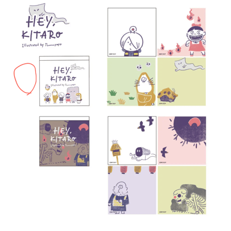 HEY.KITAROメモパッド TEKI柄