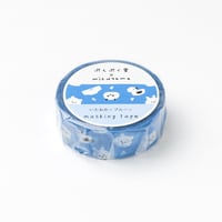 mizutama　ぷんぷく堂　ラベラーシール　文具博　限定　マスキングテープ ぷんぷく堂・鳥＜赤色＞mizutamaさんのラベラーシール | ぷんぷく堂