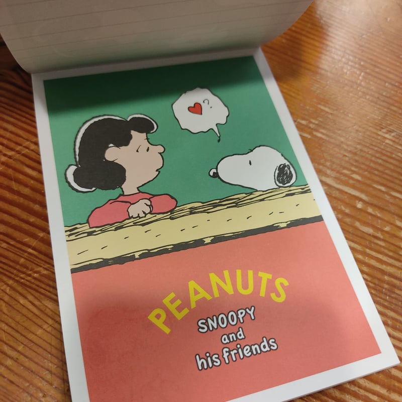 スヌーピーメモパッド（ホワイト） PS21-2 スクエア | ぷんぷく堂